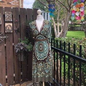 Rozae Nichols Bohemian Midi Dress